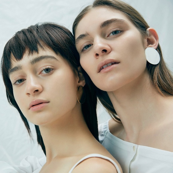 NEW Jenny Bird Ariel Earrings, High Polish Silver - Picture 3 of 6